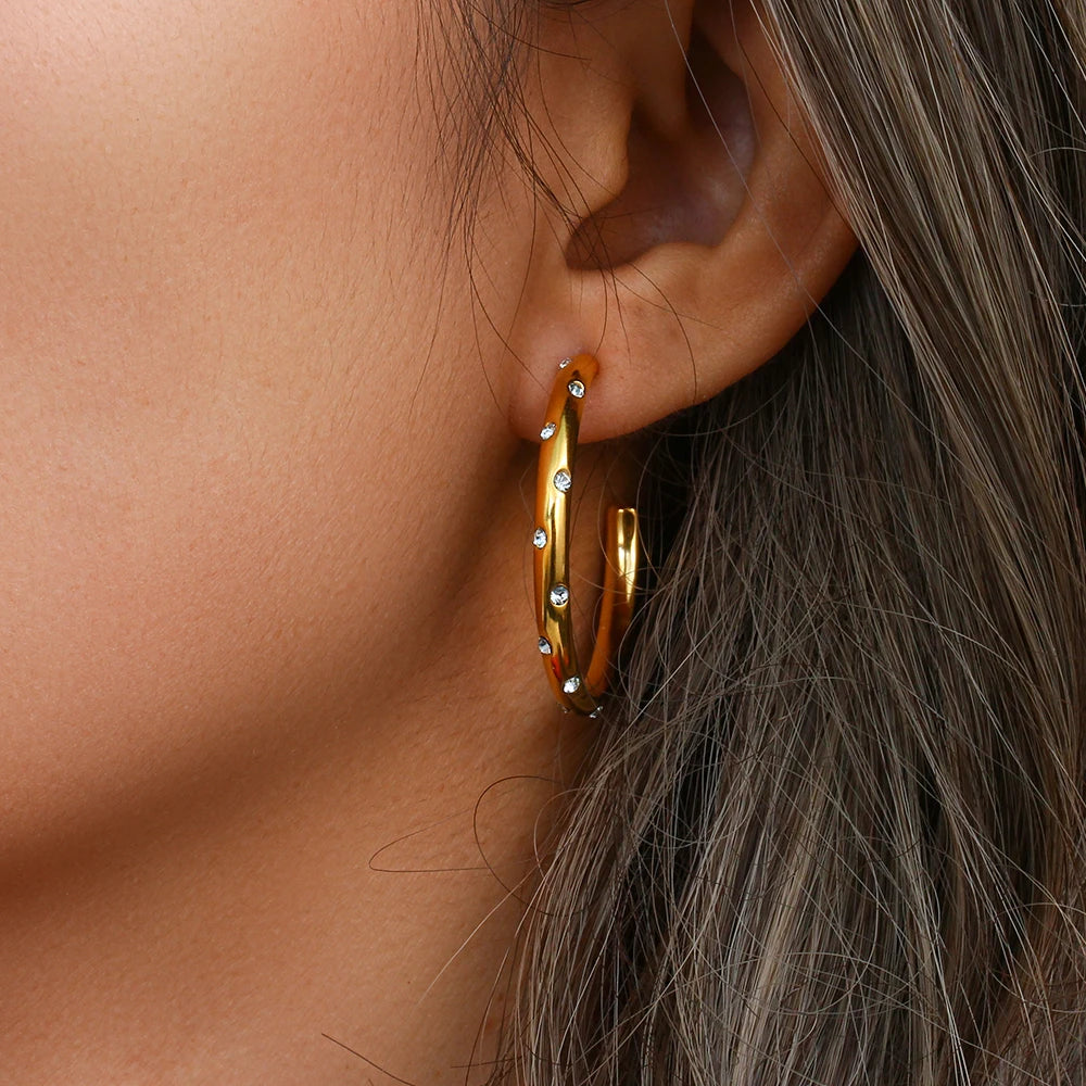 Elouise Studded Hoops