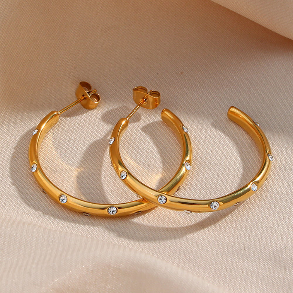 Elouise Studded Hoops