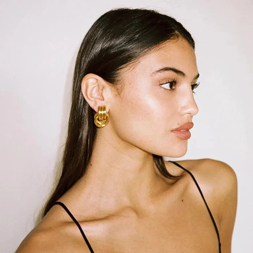 Audrey Knotted Hoops