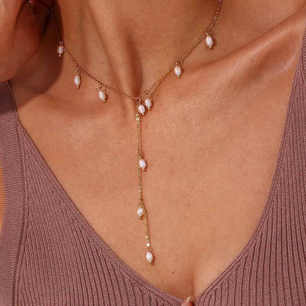 Séraphine Pearl Drop Necklace